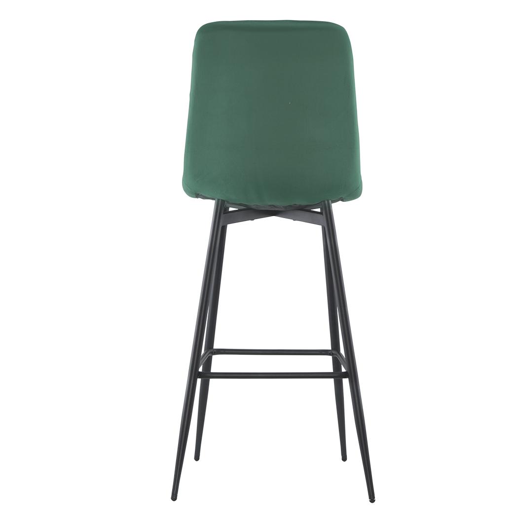 Velvet Fauteuils – Fluwelen Stoelen – Lounge Stoelen – Zacht Zitmeubilair – Gezellige Fauteuils – Set Van 2 – Groen – Houten Frame – Rugleuning Met Voetensteun