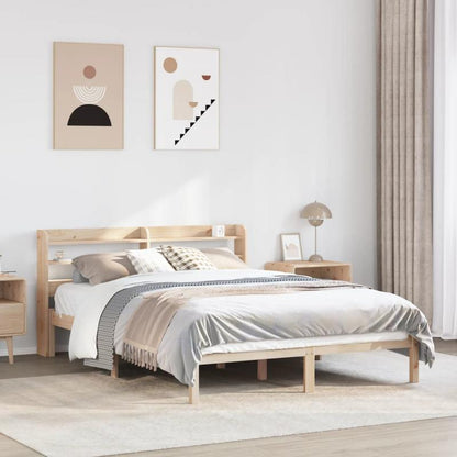 solid wood bed without mattress 120x200cm pine wood Practical Removable