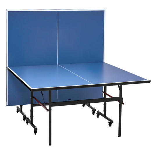 Pingpongtafel – Tafeltennistafel – Opvouwbare Tafel – Indoor Tafeltennis – Speeltafel – 12mm MDF Met UV-Coating – Verstelbare Poten Met Wieltjes