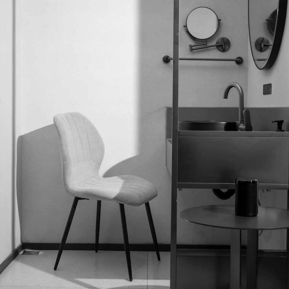Eetkamerstoel – Stoel – Keukenstoel – Zithoekstoel – Designstoel – Set Van 4 – Ergonomisch Comfort – Duurzaam Linnen En Hout