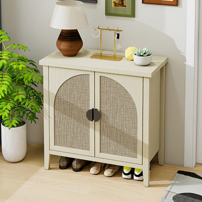 Schoenenkast – Schoenencabinet – Schoenenrek – Schoenenmeubel – Schoenenopberger – Rotan Kasten – Ruime 3,2+ Kubieke Voet Opbergruimte – Modern Handgevlochten Design