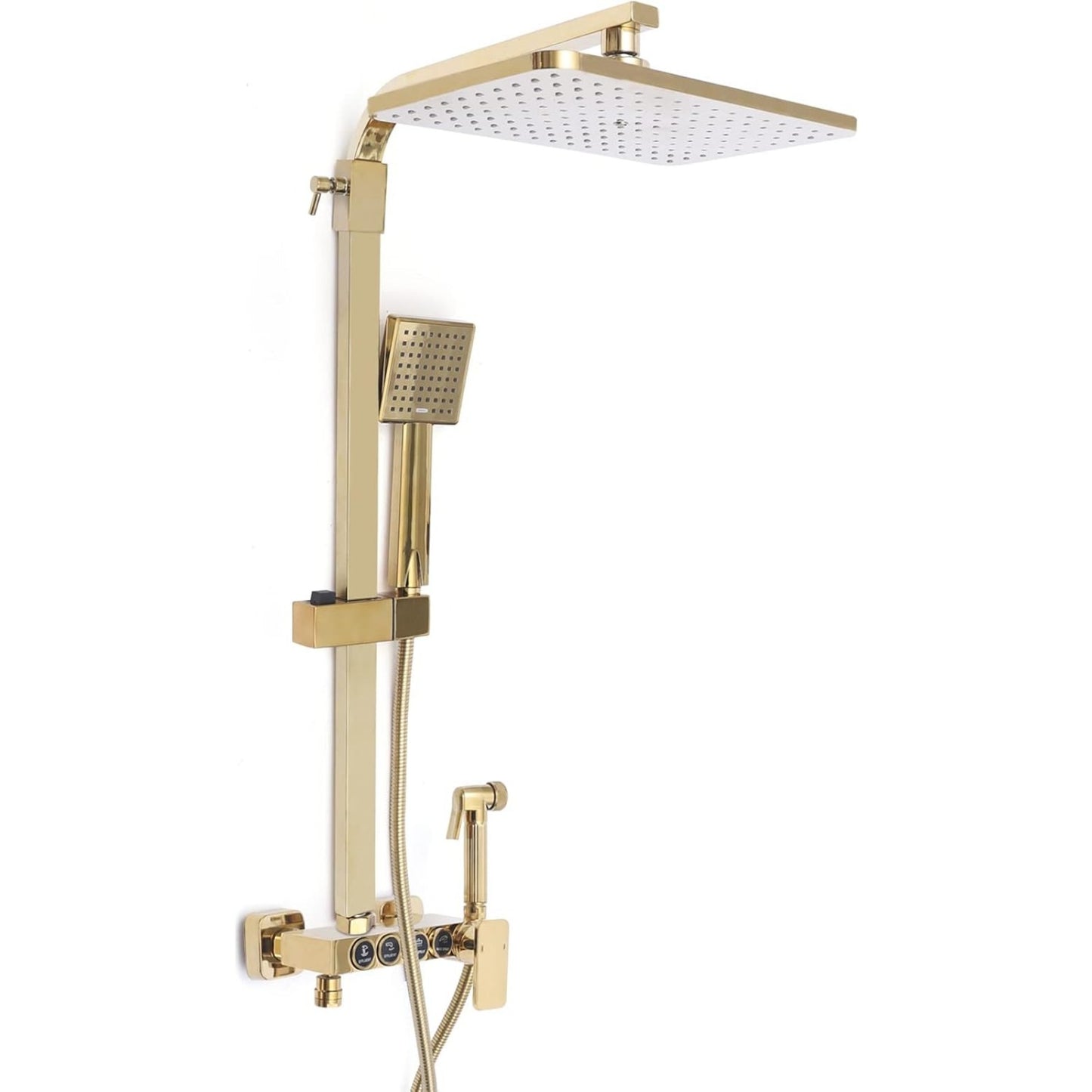 Douche Systeem – Regendouche – Handdouche – Douche Set – Douche Mixer – Messing Materialen – Verstelbare Hoogte 80-120cm