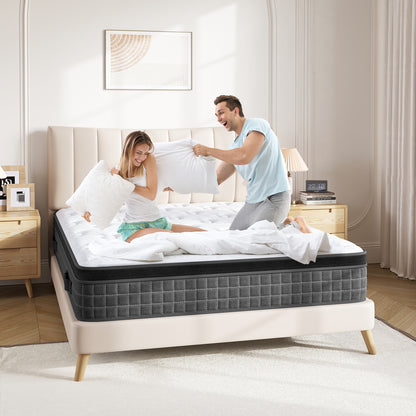 Mattress Pressure Relief Extra Long Twin Mattresses with Breathable Memory Foam & Individual Pocket Spring
