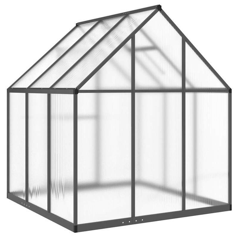 Kas – Kweekkas – Tuinkas – Foliekas – Broeikas – Aluminium Frame – 169x169x195 cm – Antraciet
