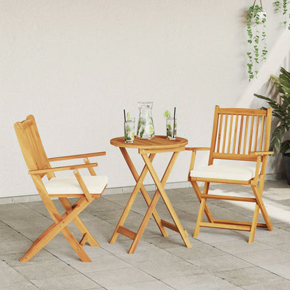 Tuinstoelen – Klapstoelen – Vouwstoelen – Balkonstoelen – Tuinmeubelen – Acaciahout – Set van 2 – Comfortabele Zit met Rugleuning – Weerbestendig & Ruim Zitvlak