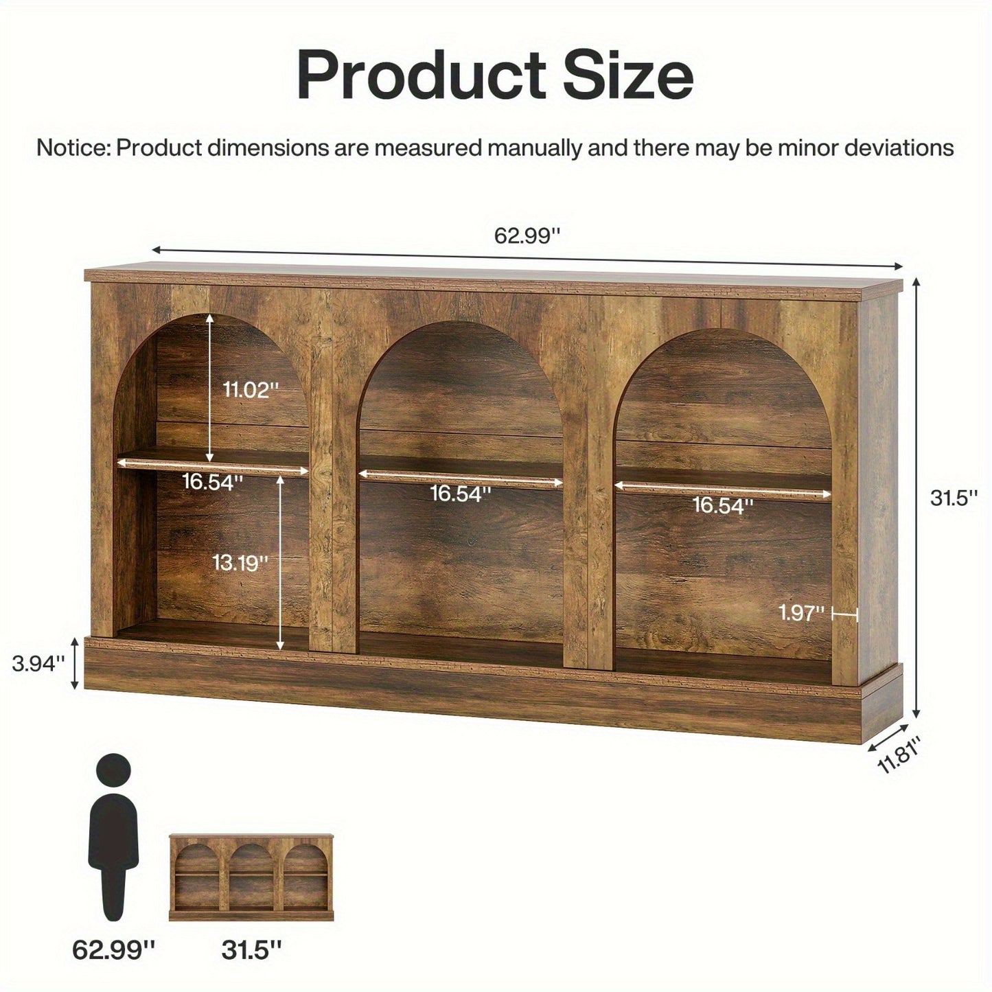 Sidetable – Consoletafel – Wandtafel – Haltafel – Dressoir – 160 cm breed – Houtvezelplaat & massief houten frame