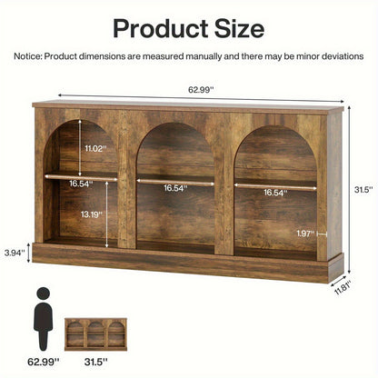 Sidetable – Consoletafel – Wandtafel – Haltafel – Dressoir – 160 cm breed – Houtvezelplaat & massief houten frame