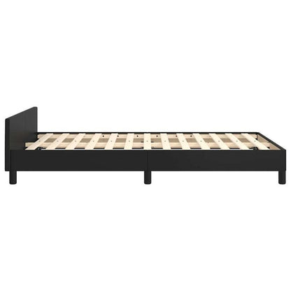 Bed frame con Testiera without Mattress Black 120x200cm Practical, removable, suitable for all seasons, Versatile Bed Frame, Bedroom Furniture, Modern Bedroom, Stylish Furniture, Easy Assembly, Durable Construction, Compact B