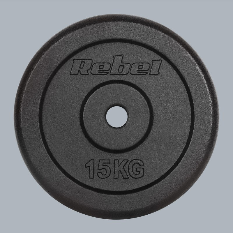 Gietijzeren Gewichtenset – Halterschijven – Gewichtsschijven – Power Plates – Dumbbell Schijven – 2 x 15 kg – 31 mm Gat – Duurzaam Gietijzer