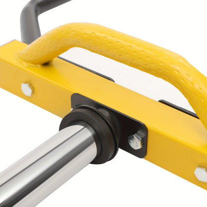 149.69KG Capacity Yellow Hex Dumbbell Bar with Spring Clip Collars, Ergonomic Non-Slip Handles - Ideal for Gym, Home & Workout Use, Personal Fitness Accessory|Secure Grip Dumbbell|Tungsten Steel Bar, Gym Accessories