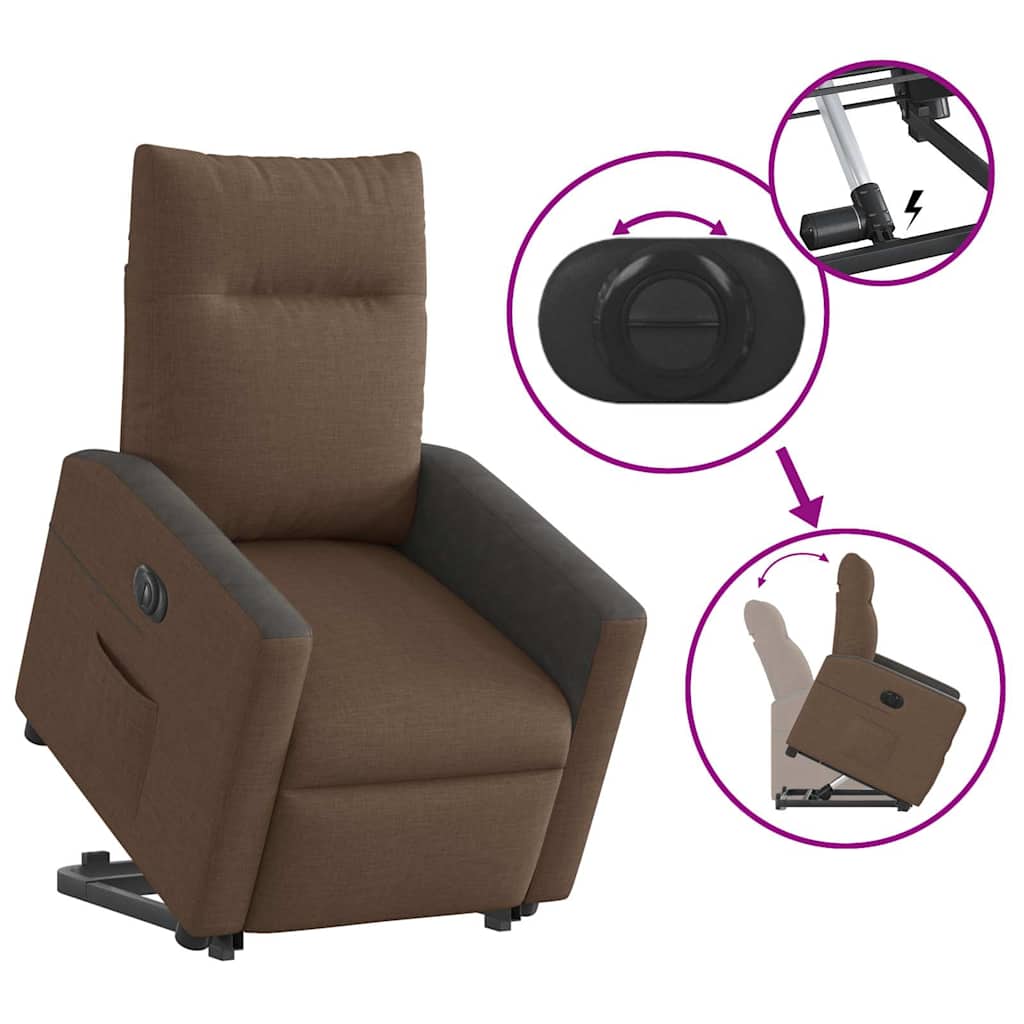 Bureaustoel Elektrisch Verstelbaar – Comfortstoel – Relaxstoel – Sta-op Stoel – Ergonomische Fauteuil – Elektrische Liftfunctie – Verstelbare Rugleuning en Voetensteun