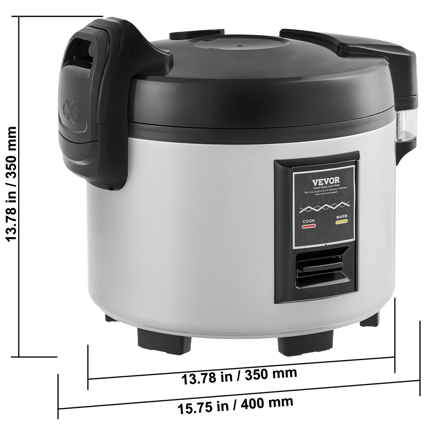 Rijstkoker – Elektrische Rijstkoker – Professionele Rijstkoker – Grote Rijstkoker – Horeca Rijstkoker – 9 Liter Capaciteit – 430 Roestvrij Staal & 3D Verwarming
