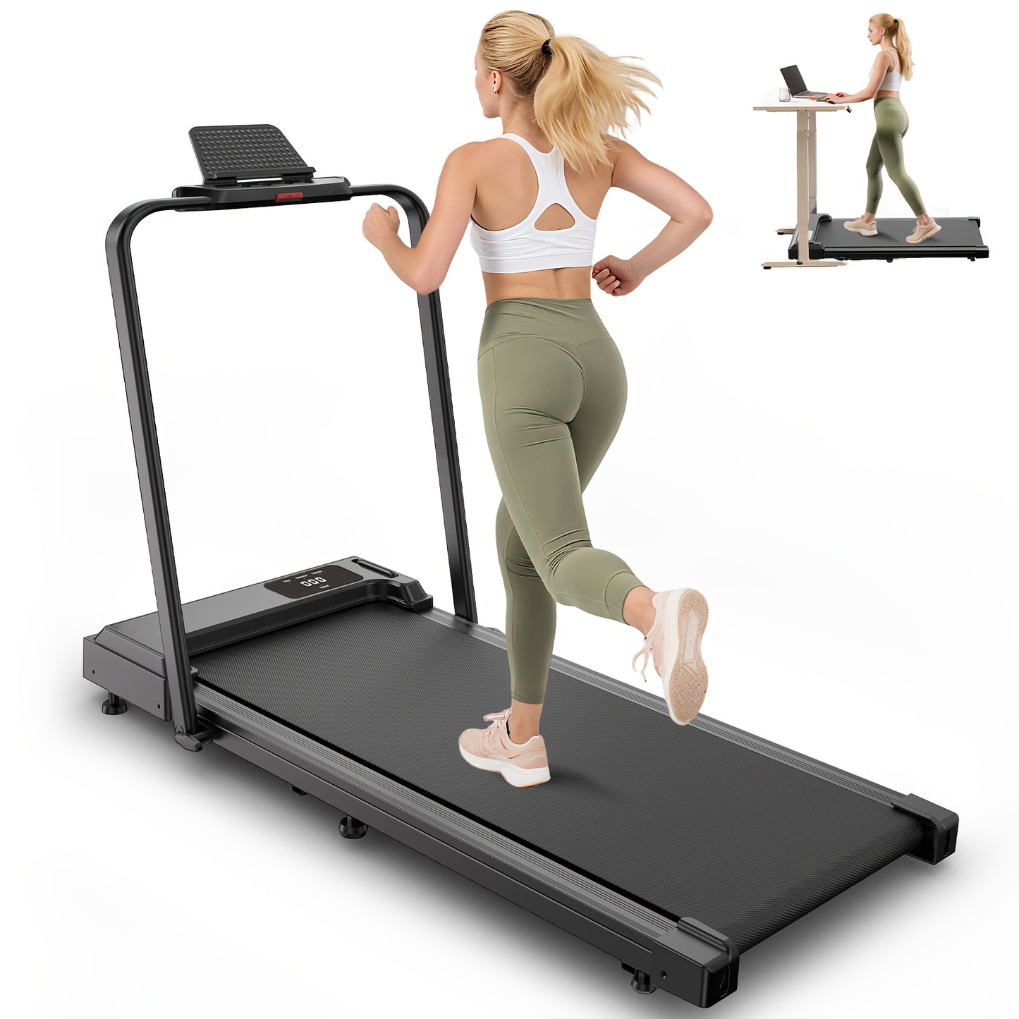 Loopband – Wandelpad – Walking Pad – Hardloopband – Treadmill – Inklapbaar – LED-Display – 0,6-10 km/u – Aluminium