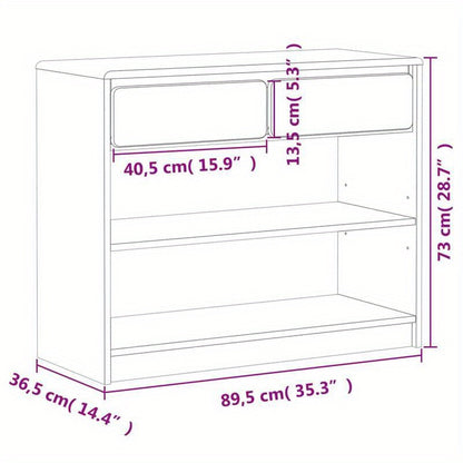1pc Wandtafel SAUDA Wooden Sideboard, Solid Teak Wood, Freestanding Storage Cabinet with Shelves, 89.5x36.5x73 cm, Versatile for Various Rooms, with No Metal Braces, for Standing Shelf, Standing Shelf
