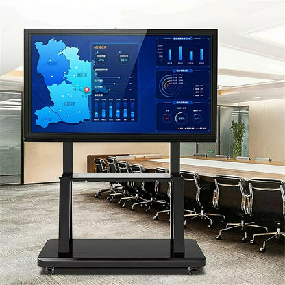 TV Standaard – TV Statief – Monitorstandaard – TV Voet – Mobiele TV Trolley – Verstelbaar – Metalen Frame – Geschikt 32-80 Inch – Max. 65 kg