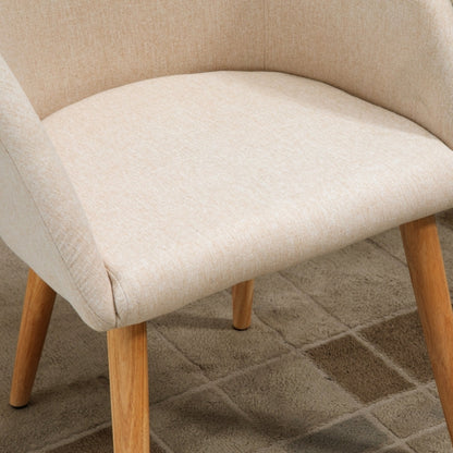 Eetkamerstoelen – Restaurantstoelen – Design Stoelen – Stoelen Set – Beige Stoelen – Comfortabel & Stevig – Draagvermogen 150 kg