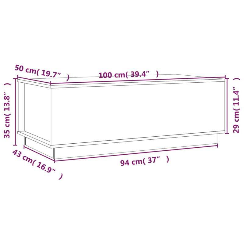 Modern White Coffee Table with Removable Top - Heavy-Duty Hardwood Construction, Easy Assembly Living Room Center Table for Small Spaces, Apartments, Offices - Sturdy Furniture for All Seasons & Decor Styles, Coffee Table for