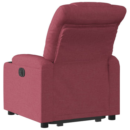 Sta op stoel – Relaxfauteuil – Elektrische stoel – Verstelbare fauteuil – Ergonomische stoel – Elektrische opsta-functie – Wijnrode stof