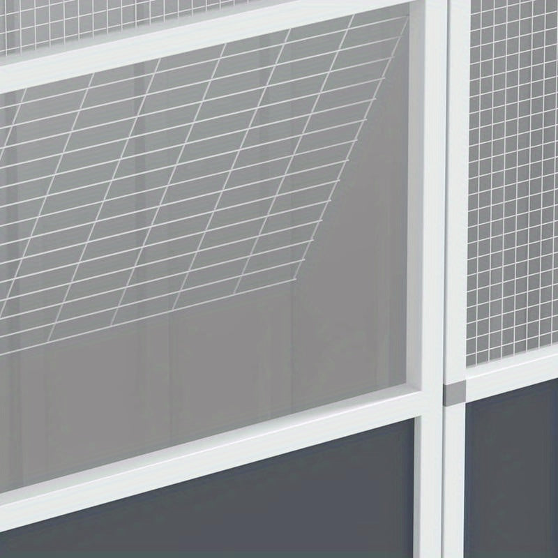 Vogelkooi Buiten – Volière – Buitenkooi – Dierenkooi – Vogelren – Extra Groot 215x78x200 cm – Verzinkt Staal & Weerbestendig – Antracietgrijs