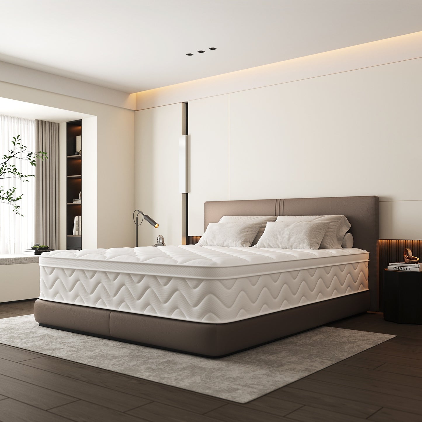 Pocketveringmatras – Matras – Veermatras – Luchtig Matras – 7-Zones Matras – 120x200 cm – 22 cm Dik – Medium-Hard (H3) – Ademend Design – Pillowtop Comfort