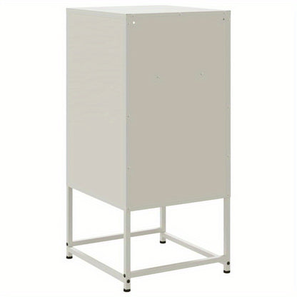 Nightstands 2pcs 36X39X78 Cm Steel White
