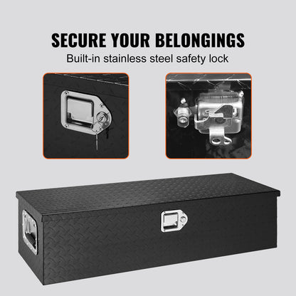 Aluminium Gereedschapskist – Opbergkist – Tool Box – Chest Box – Opbergbak – Lichtgewicht Diamond Plate – Weerbestendig Slot
