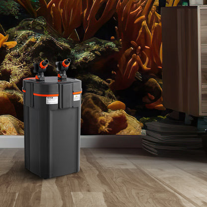 Buitenfilter Aquarium – Aquariumfilter – Vissenfilter – Schildpaddenfilter – Kanisterfilter – 2000 L/uur Capaciteit – Stil Met UV-C Lamp