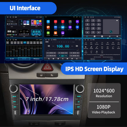 Android 15 Autoradio – 2 DIN Radio – Multimedia Speler – Car Stereo – Navigatiesysteem – 7 Inch HD Touchscreen – 4GB RAM + 64GB Opslag – Apple CarPlay & Android Auto – Draadloze Connectiviteit