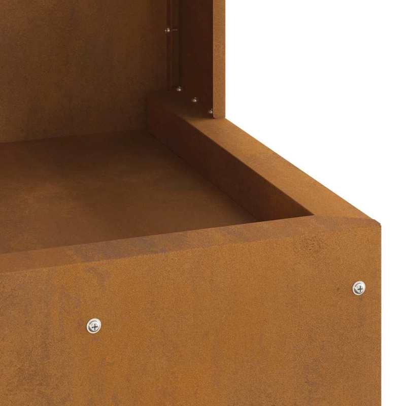 Draagbare Vuurkorf – Vuurschaal – Buitenhaard – Mini Fireplace – Buitenkachel – Compact 35cm – Duurzaam Metalen Design – Bruin