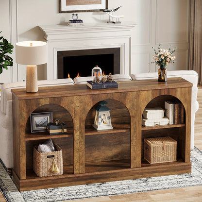 Sidetable – Wandtafel – Sofa tafel – Hal tafel – Tv-meubel – Industrieel design – 160 cm breed – Hoogwaardig MDF met houtfineer