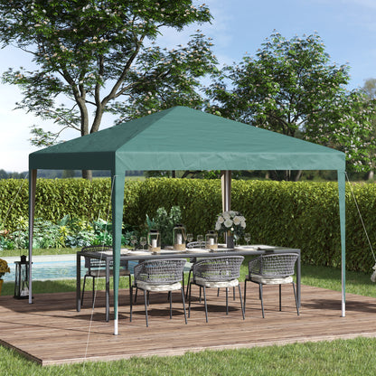 Vouwbare Tuin Tent – Partytent – Paviljoen – Prieel – Pagode – Anti-UV Bescherming – Stabiel Oxford Stof Met Staalframe – Groen 3x3x2,55m