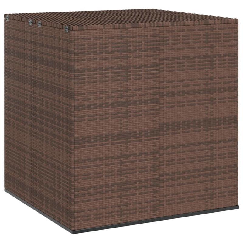 Kussenbox – Opbergbox – Tuinkussenbox – Tuinbox – Buitenbox – Grote Opbergbox 100x97,5x104 cm – Weerbestendig PE-Rattan Design – Hefdeksel Met Gasveer