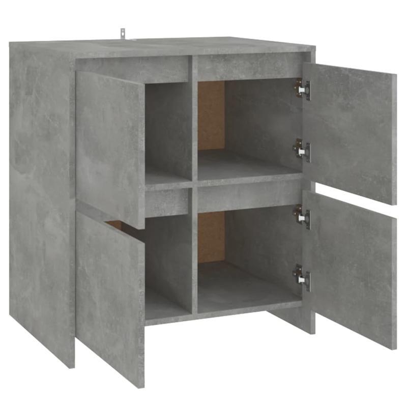 Sideboard 70x41x75cm edited wood concrete gray Practical and removable