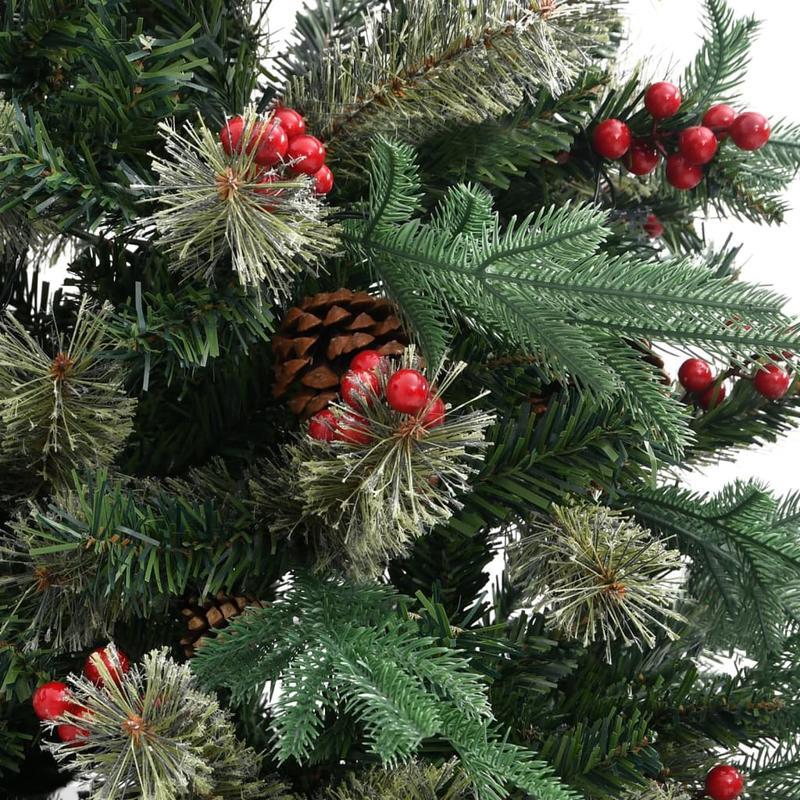 Kerstboom – Kunstkerstboom – Decoratieve Kerstboom – Groene Boom – Den – 195 cm Groot – Realistisch PVC & PE Materiaal