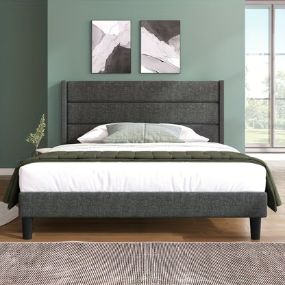 Bedframe – Bedframe zonder montage – Ledikant – Slaapbank – Platformbed – Modern minimalistisch design – Duurzaam bamboe – Ruimtebesparend en direct gebruiksklaar