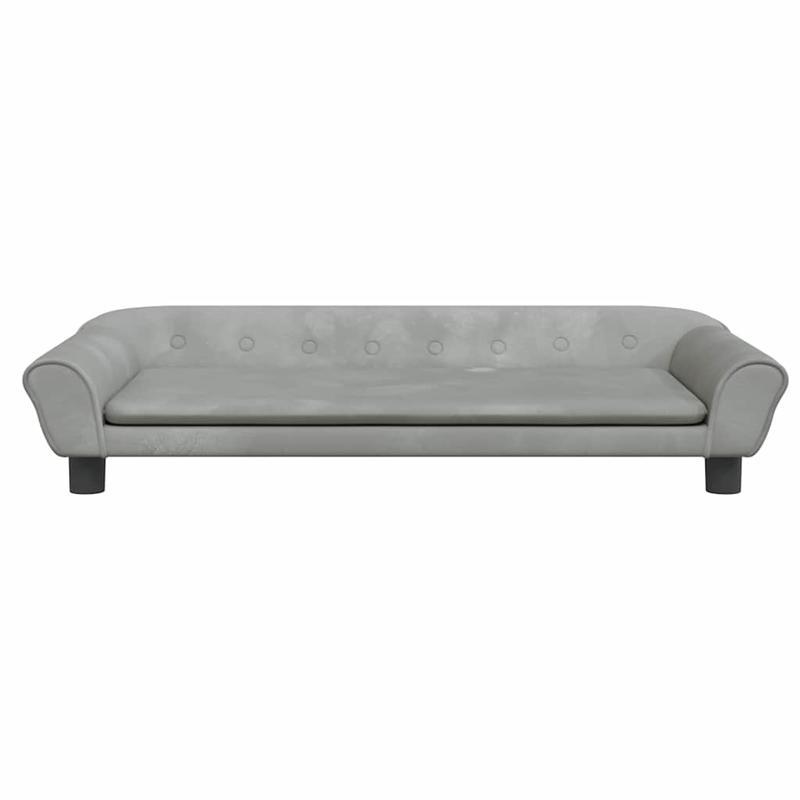 Hondenmand – Hondenkussen – Hondenbed – Hondensofa – Grijs – Zachte Velvet Stof – Duurzaam & Slijtvast – 100x50x21 cm