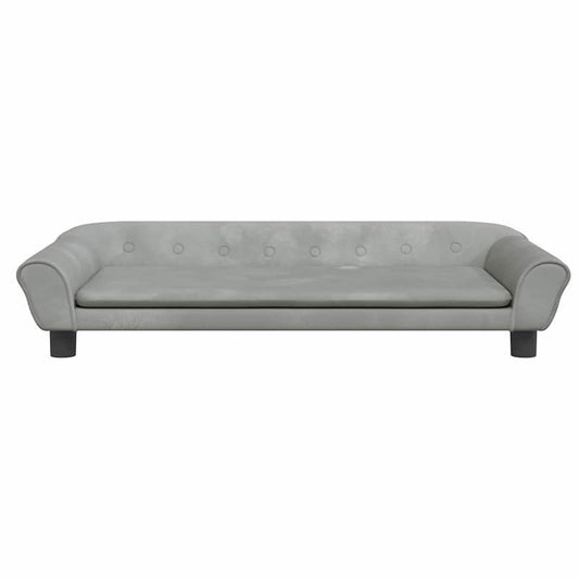 Hondenmand – Hondenkussen – Hondenbed – Hondensofa – Grijs – Zachte Velvet Stof – Duurzaam & Slijtvast – 100x50x21 cm