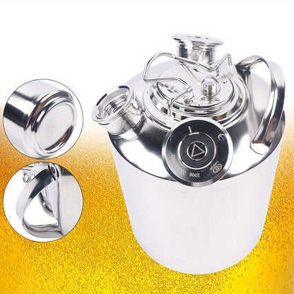 Reinigingsvat – RVS Vat – Biervat – Kegelvat – Keg Vat – 10L Inhoud – 304 Roestvrij Staal Electropolished