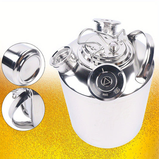 Reinigingsvat – RVS Vat – Biervat – Kegelvat – Keg Vat – 10L Inhoud – 304 Roestvrij Staal Electropolished