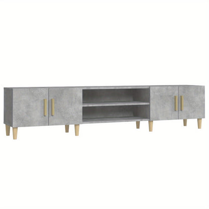 tv-meubel – tv-kast – media meubel – entertainment meubel – dressoir – Betonlook Design – 180 cm Breedte – Hoogwaardig Engineered Wood