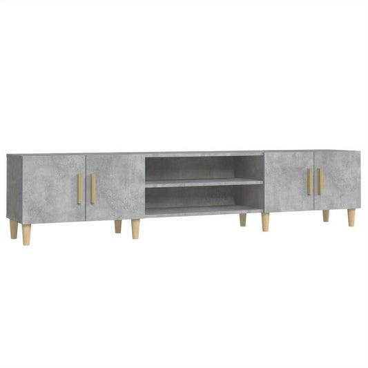 tv-meubel – tv-kast – media meubel – entertainment meubel – dressoir – Betonlook Design – 180 cm Breedte – Hoogwaardig Engineered Wood