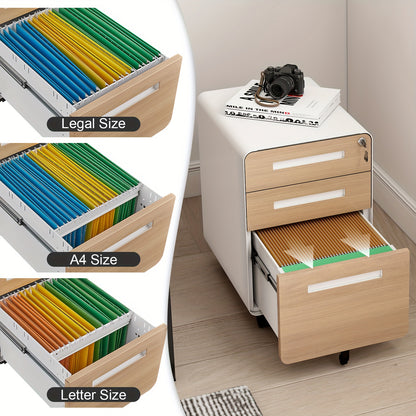 Opbergkast – Opbergmeubel – Ladenkast – Boekenkast – Vrijstaande Kast – Wit Met Zwarte Poten – Compact Minder Dan 68,5 cm Hoog – Duurzaam Niet-Houten Materiaal