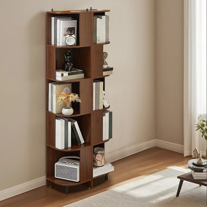 Hoekplank – Wandplank – Plankenrek – Boekenkast – Plantentafel – 5-Laags – Robuust Hout – Compact 30x173x28,5 cm – Rustieke Afwerking