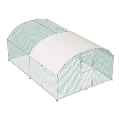 Kippenren – Kippenhok – Buitenren – Pluimvee Ren – Dierenren – 3x6 Meter – Verzinkt Stalen Frame – PE Koepeldak