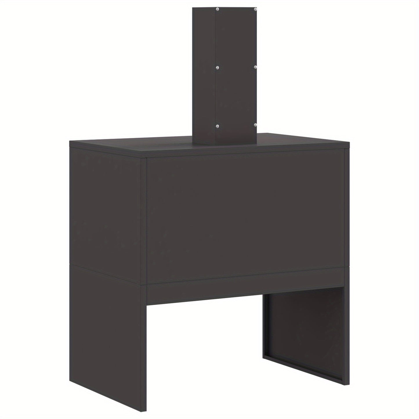 Vuurschaal – Vuurkorf – Tuinhaard – Buitenhaard – Terrashaard – Zwart Staal – Rechthoekig Design – 60x40x96 cm – Efficiënte Ventilatie – Opbergruimte