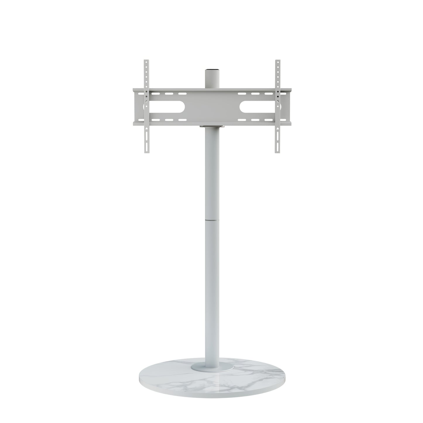 TV Standaard – TV Statief – Vloerstandaard – TV Voet – Monitorstandaard – Verstelbare Hoogte 130-170 cm – Sintered Stone Basis & SPCC Staal