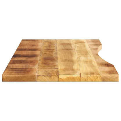 Bureaublad Mangohout – Tafelblad – Werkblad – Bureaublad – Massief Houten Blad – Met Inzet – 160x50x2,5 cm – Duurzaam & Stoer