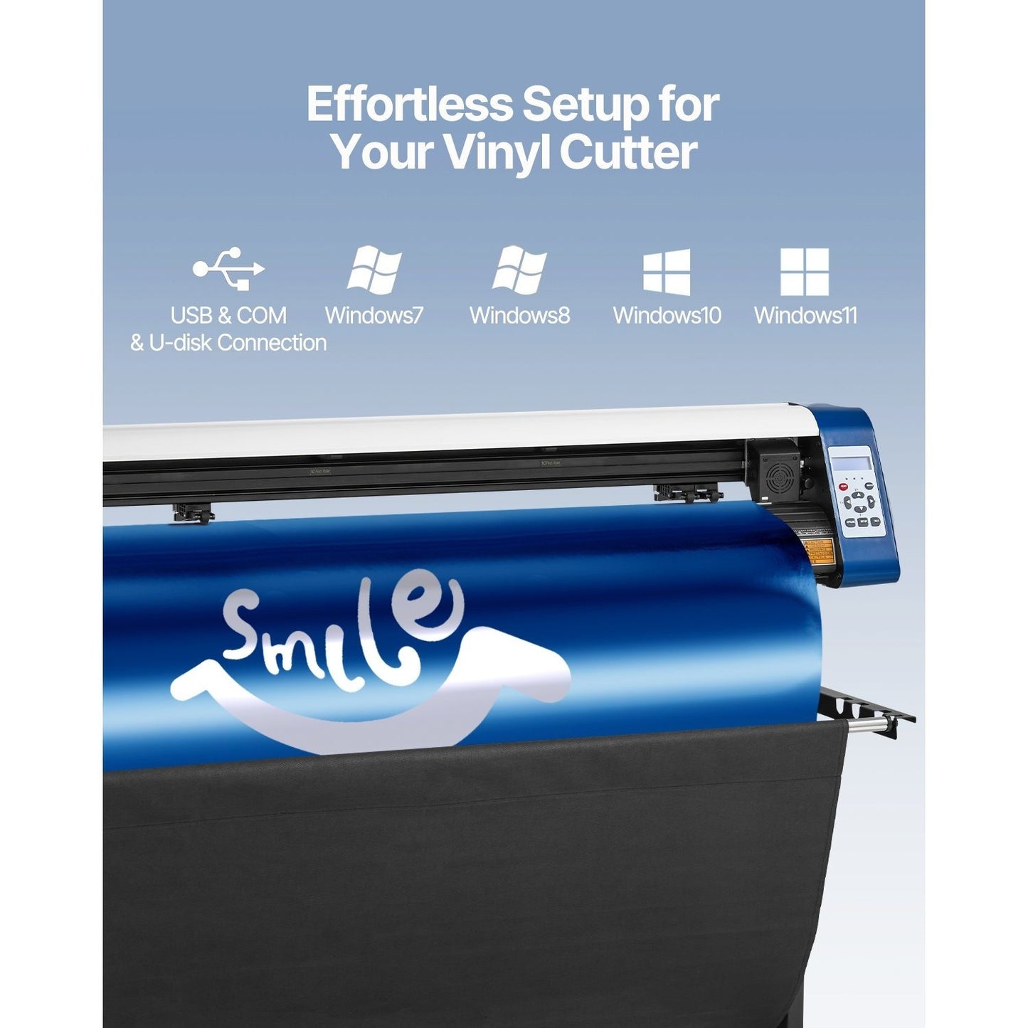 Contour Vinyl Cutter – Vinylsnijmachine – Snijplotter – Plotter – Vinylplotter – Zwart – Ingebouwd Optisch Oog – Snijbreedte 126 cm