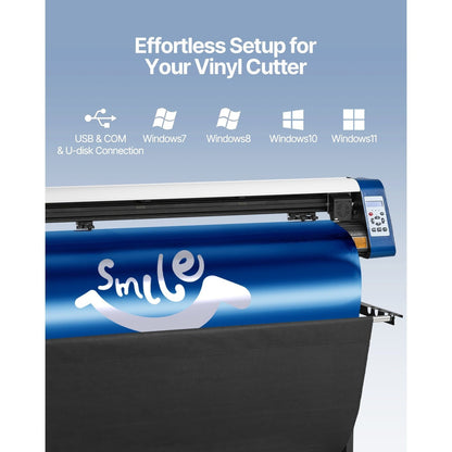 Contour Vinyl Cutter – Vinylsnijmachine – Snijplotter – Plotter – Vinylplotter – Zwart – Ingebouwd Optisch Oog – Snijbreedte 126 cm