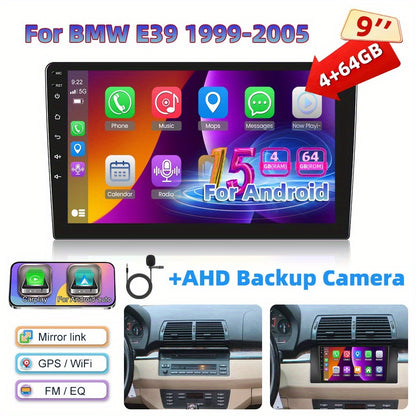 Android Autoradio – Car Multimedia – Navigatiesysteem – Touchscreen Radio – Dubbele Din – 9-Inch 1280P IPs Scherm – Draadloze Carplay En Android Auto – Inclusief Ahd Achteruitrijcamera En Microfoon